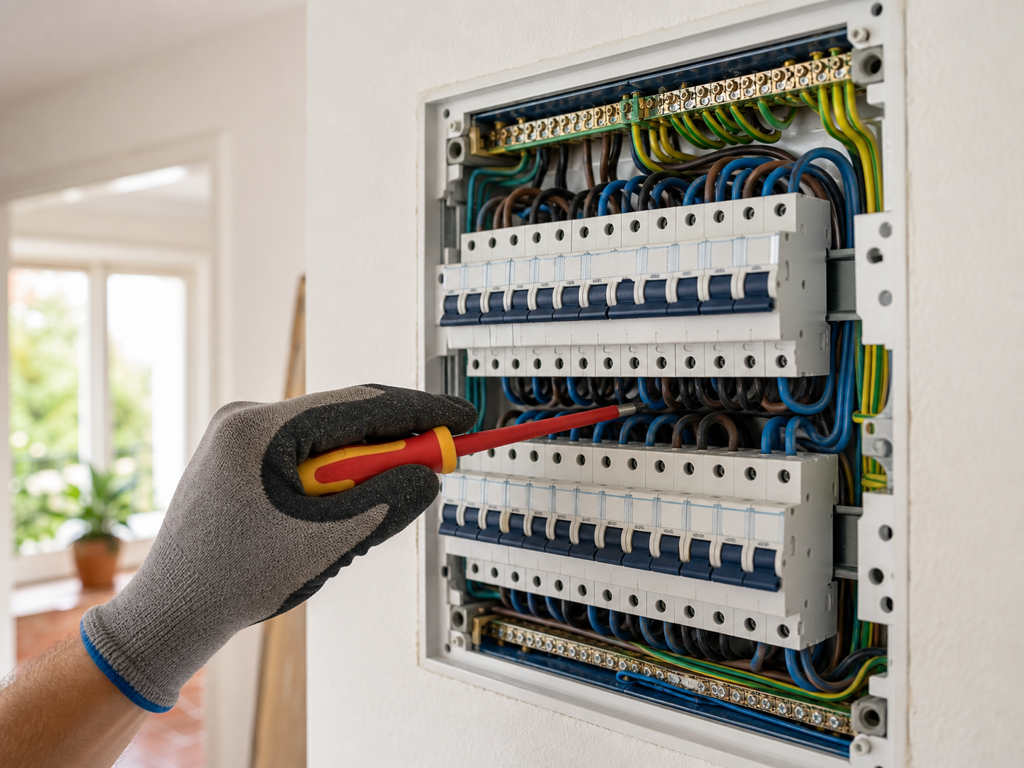 Revisión de cuadro eléctrico residencial