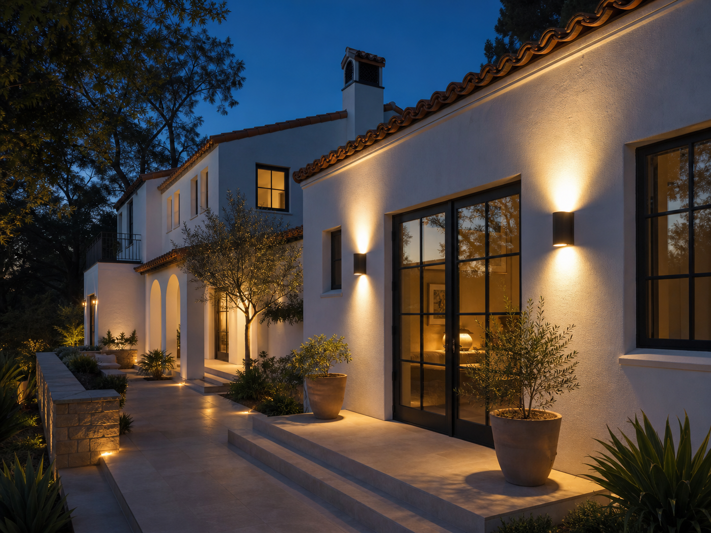 Iluminación exterior residencial